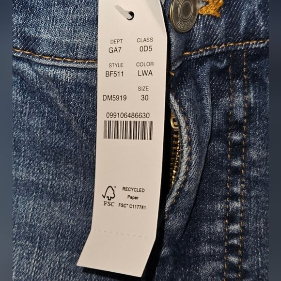 J Crew Women's 9" Vintage Slim Straight Jeans,  Sz 30 (US 10), Mid-Rise... - Picture 7 of 10